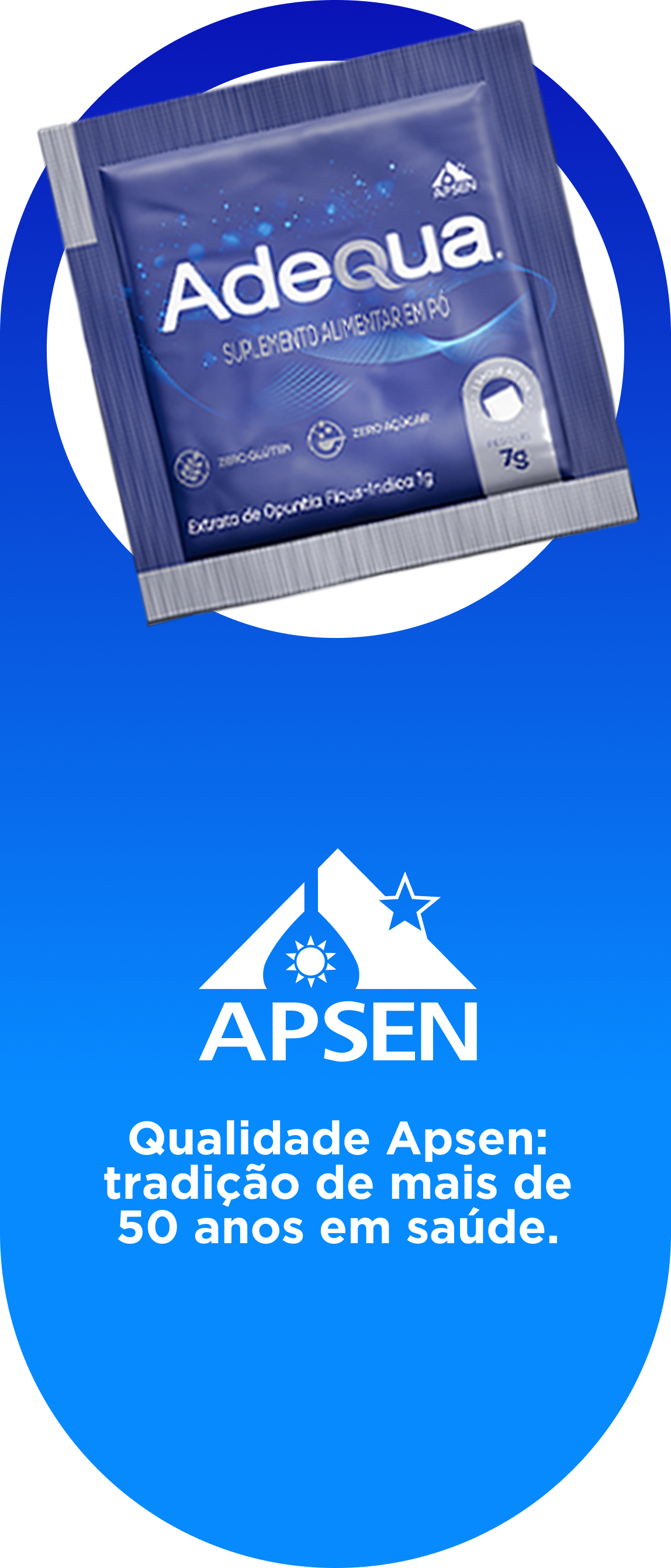 Apsen - Qualidade Apsen: tradição de mais de 50 anos em saúde.